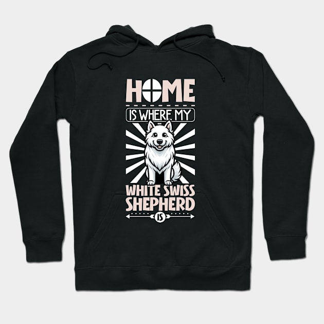 Home is with my Berger Blanc Suisse Hoodie by Modern Medieval Design